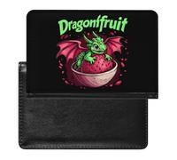Dragonfruit - Porta passaporto con frutto del drago, per uomo e donna, in pelle PU, portafoglio da viaggio