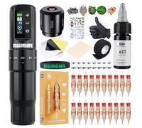 Dragonhawk Kit tatuaggio per principianti Atom2 Pro Cordless Tattoo Gun Machine Pen Kit completo tatuaggio 7 tempi 2.4-4.2mm