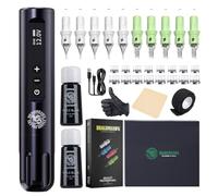 Dragonhawk Mcore-L1, kit completo per tatuaggi, senza fili, con inchiostro nero, motore senza spazzole, confezione regalo per principianti