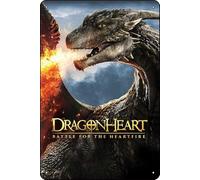 Dragonheart: Battle for the Heartfire (2017) Targa in metallo con scritta in lingua inglese "Battle for the Heartfire (2017), decorazione da parete vintage retrò 20,3 x 30,5 cm