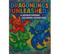 Dragonlings Unleashed: A Monochrome Coloring Adventure: Whimsical Baby Dragons & Fantasy Fun for All Ages