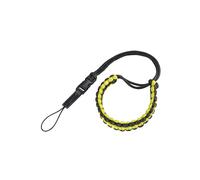 Dragonne "Braid 20", chiusura a clip, lunghezza 20 cm, nr/giallo