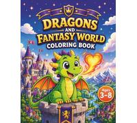 Dragons and Fantasy World Coloring Book