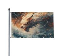 Dragon's Anger - Bandiera double-face da 0,9 x 1,5 m, resistente per decorazioni da esterno e giardino, stampa su entrambi i lati, facile da installare
