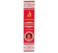 Dragon's Blood - Bastoncini di incenso ayurvedico Masala, set di 3 pezzi, con supporto per bastoncini di incenso, incenso aromatico arrotolato a mano per purificazione, meditazione e relax