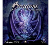 Dragons by Anne Stokes Wall Calendar 2026 (Art Calendar)