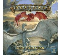 DRAGONS BY CIRUELO 2025 WALL CALENDAR