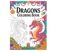 Dragons Coloring Book: 100 Fantasy Designs for Adults Relaxation: Unleash Your Creativity with Majestic Fantasy Art for Stress Relief and Mindfulness
