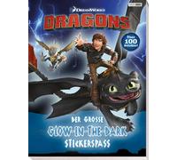Dragons: Der große Glow-in-the-Dark-Stickerspaß: Activityblock mit über 100 Glow-in-the-Dark-Stickern