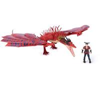 Dragons, DreamWorks Dragon Trainer, Monstrous Nightmare e Snotlout | Personaggio Da 7,6 Cm, Drago Da 25,4 Cm, Ali Dal Tocco Realistico, Arti Mobili, Gioco Di Fantasia, 4+ Anni