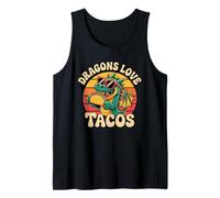 Dragons Love Tacos - Simpatico Design con Cibo a Forma di Drago Canotta