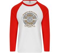 Dragons North Viking Valhalla Thor Odin Uomo L/S Baseball T-Shirt