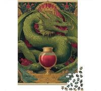 Dragon's Red Elixir Magical Potion Jigsaw Puzzle Impossibili 1000 Pezzi Decorazione Per La Casa. Giochi Rilassamento E Intelligence Per Adulti E Ragazzi Da 14 Anni 70x50cm/1000pcs