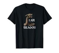 Dragons Shirt I Am Dragon Mythology Snake Serpente Regalo Maglietta