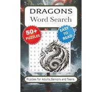 Dragons Word Search Puzzle Book: Word Searches with Easy to Read Print about Dragons, Magic, Fantasy and More | 6x9 inches, 110 pages | 50+ Puzzles ... Gift for Vacations, Holidays and Free Times