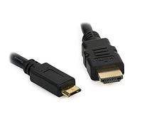 DragonTrading - Cavo da mini HDMI a HDMI, 1,8 m, per collegare fotocamera Canon EOS 6D a TV, HDTV, LCD, Plasma, monitor con porta HDMI