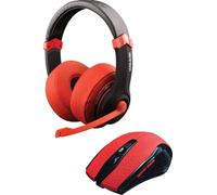 Dragonwar 2 in 1 Combo Set (Cuffie da gioco + Mouse) Edizione rossa