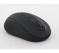 Dragonwar Elephant Milki - Mouse wireless con 6 pulsanti di controllo, 2400 Dpi, 2 velocità (1200/2400) Dpi, gommato, compatibile con PC e Mac, nero