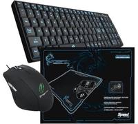 Dragonwar - Pacchetto gioco - Tastiera + Mouse + Mousepad - Nero