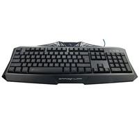 DragonWar - Silvio - Tastiera di gioco & Multimedia, con filo intrecciato (1,8 metro)-semi automatico - Tasti Retro eclairées - Nero - USB 2.0 con funzione n-key rollover - AZERTY