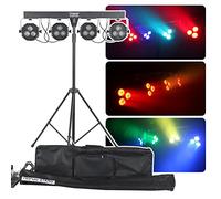 DragonX 4 Bar LED mobile DJ palco illuminazione/portatile Par Can kit Gig Spotlight Bar Set / Sound Activated Wash Flex Light Party System