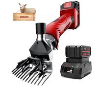 Dragro Forbici professionali professionali senza fili per pecore, tosatrice per pecore, con 2 batterie al litio ricaricabili, 6 velocità, robusta tosatrice per pecore, alpaca,
