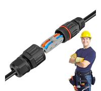 Drahtverbinder Wasserdicht IP68 Außen Kabelverbinder Erdkabelanschluss 32A Elektrische Steckverbinder für Gartenbeleuchtung Flammhemmend Nylon Einfache Montage