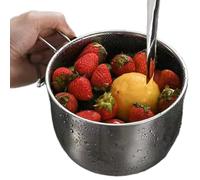 Drain Basket - Kitchen Strainer - Corner Sink Food Catcher Strainer - Sturdy Stainless Steel Sink Basket For Kitchen Use - Dish Drainer Rack Organizer For Washing Vegetables, Fruits, Plates