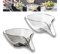 Drain Basket with Jump Start Sale Spout - Multifunctional Fruit Washing Bowl with Strainer, Collapsible, Kitchen Drainage and Rinse Basket for Vegetables, Fruits & Pasta (Transparent+Gray)
