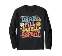Drain Fill Dwell Repeat Dialysis Routine Kidney Health - Maglia a Manica