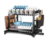 Drainer rack kitchen sink Kitchen Adjustable Plates Organizer Dish Bowl Storage Rack Cutlery Holder per il bancone della cucina