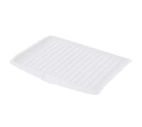 Draining Board Tray - 17-Inch Heat Resistant Mat | Kitchen Drain Board - Flexible Dish Drying Rack, Odorless Countertop Protector Pad With Channel, Useful for Quick Counter Wash Basin Water Management
