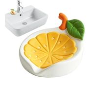 Draining Soap Dish Cute Yellow - - - Lemon Decorative Bathroom Organizer |