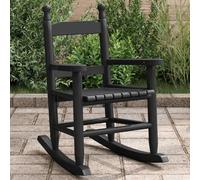 Drainlyn Sedia a dondolo per bambini, in legno massiccio di pioppo, 36 x 46,5 x 57 cm, con rete a doghe, telaio stabile, comodo schienale, ideale per rilassarsi, leggere e dondolare nella cameretta