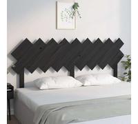 Drainlyn Testiera per letto nera in legno di pino massiccio, 178 x 3 x 80,5 cm, imbottita per supporto posteriore, adatta come cuscino da parete e testiera, comoda per leggere e appoggiarsi in camera