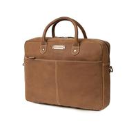 DRAKENSBERG Cartella portadocumenti in pelle 'Hugo' da uomo, realizzata a mano, elegante borsa per computer portatile per lavoro e viaggi, 11 l, marrone Havana DR00301, Marrone Avana, Einheitsgröße