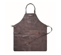 DRAKENSBERG Grembiule da barbecue "Bob", taglie forti, da uomo, in pelle, taglie forti, fino a vita 150 cm, qualità professionale, marrone caffè DR00343-XXL, Caffè-marrone-XXL, XXL