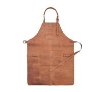 DRAKENSBERG Grembiule da griglia 'Bob' - Grembiule da cuoco professionista in pelle per BBQ, ristorazione, bar, barista, regalo per uomini, fatto a mano in modo sostenibile, in pelle, retro-vintage