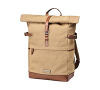 DRAKENSBERG Rolltop Zaino 'Wyatt' in tela e pelle con scomparto per computer portatile - Design vintage Utility per uomo donna 20-30L