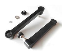 Drall Instruments 2 x Bracci di Ricambio Neri o prolunga per Staffa a Muro 'L52B' prolunga Braccio Modello: VA2B