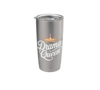 Drama Queen Regina Principessa Autostima Donne Forti Bicchiere termico in acciaio inox doppia parete