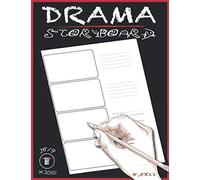 Drama Storyboard Sketchbook: Storyboard Notebook Template 16/9 Panel - 8.5 x 11 inches Layouts - 100 Pages US Letter