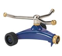 Dramm ColorStorm 15055 Irrigatore a 3 bracci con base in metallo resistente, blu