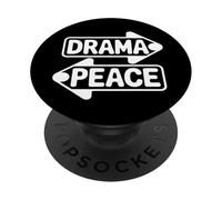 Dramma o pace divertente freccia segno PopSockets PopGrip Adesivo