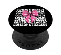 Dramma Teatro Maschera Attore Teatro Ragazza Mamma Commedia & Tragedia PopSockets PopGrip Adesivo