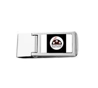 Drammatico Life Ups Downs Art Deco Fashion Slim Money Clip Acciaio Titolare Pocket Wallet