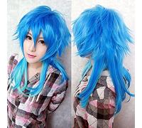 Drammatico Omicidio Dmmd Seragaki Aoba Parrucca Ombre Blu Resistente Al Calore Capelli Sintetici Parrucche Cosplay + Cappuccio Parrucca