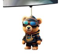 Dranng Bear Car Rear View Ornaments, Automotive Rear View Pendant, Bear Car Pendant, Cute Car Pendant, Car Interior Decoration For Car, Home,