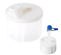 Dranng Dispenser per latte in polvere, dispenser per latte in polvere | Porta formule girevole per riporre snack - Contenitore per snack da viaggio per la conservazione degli alimenti 4 scomparti,