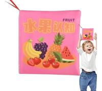 Dranng Libri per,Libri di stoffa per - Libro colorato in stoffa morbida Libro interattivo per bambini increspato,Libri in stoffa morbida per suscitare curiosità, bambini di 9 mesi, migliorano